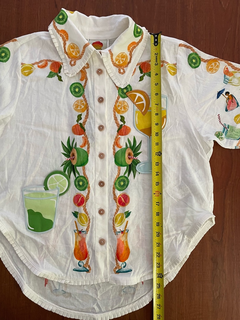 Biricutico shirt Farm Rio x Anthropologie size Large NEW - Picture 10 of 17